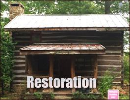 Historic Log Cabin Restoration  Jones County, North Carolina